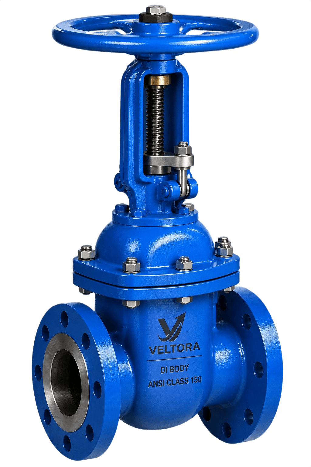 VELTORA resilient seated gate valve with blue ductile iron body